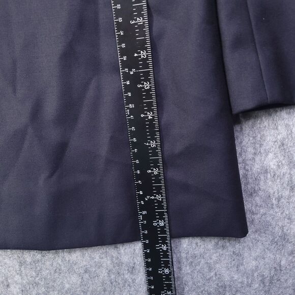 Hickey Freeman Bullock & Jones Blazer Sport Coat Wool Navy 42 R 2 Button - Picture 6 of 11